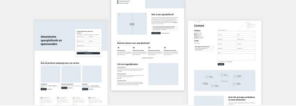 wireframe website voorbeeld