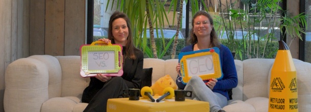 Twee experts in de zetel voor de expert talk rond GEO