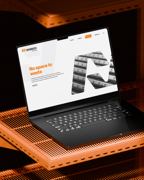 Avasco Shelving homepage na webdevelopment door GBL Digital