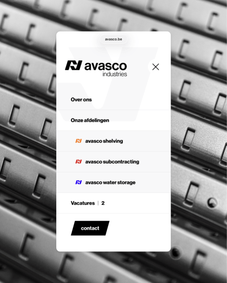 Verschillende afdelingen van Avasco op nieuwe website