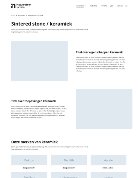 wireframe website voorbeeld