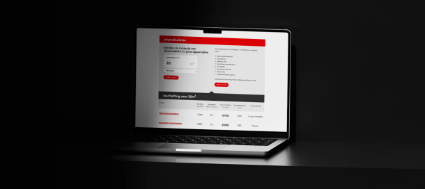 Isolteam website prijscalculator